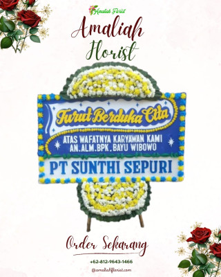Papan Bunga Duka di Kedung Sari